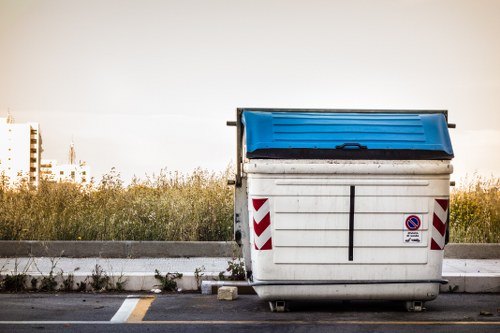 Variety of rubbish being collected for clearance