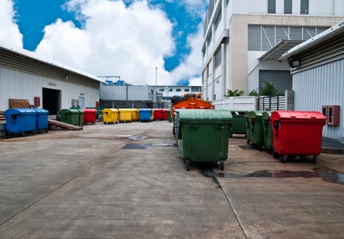 Recycling electronic waste during office clearance in Fenchurch Street